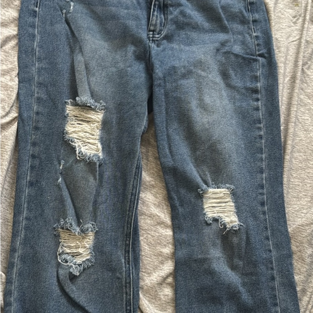Distressed Blue Jeans for Women